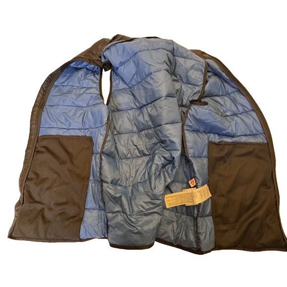 Abercrombie & Fitch Mens Packable Puffer Vest M Navy Primaloft Water Resistant - Picture 8 of 10